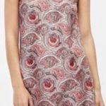 Massimo Dutti 100% Silk Pink Paisley Feminine Sleeveless Dress Floral Luxury Photo 0