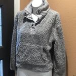 Wallflower Women's Gray Fleece Pullover Snap Collar Size L Casual Size L Photo 6