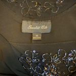 Scarlett Nite Black Embellished Mesh Neckline Cowl Neck Cap Sleeve Dress Sz 16 # Photo 7