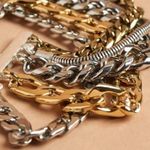 Jenny Bird  Austin Mixed Metal Multi Layer Chain Bracelet NWT Photo 8