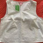 Lilly Pulitzer Daisy Eyelet Resort White Tank Top Photo 1