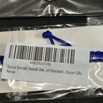 J456 Bulk Bundle of 8 NWT Sporty Bella Adjustable Soccer Bracelets Blue Photo 2
