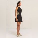 Mon Renn Yarah Black Mini Dress Size Small NWT Classic Silhouette Photo 3