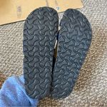 Birkenstock Betula Mia Soft Sandals Navy Blue Gold Buckle 37 Size 6 Photo 5