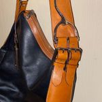 Lauren Ralph Lauren Farringdon Leather Hobo Large Tote Shoulder Bag Black Photo 2