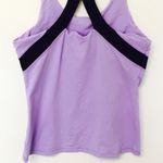 Cascade Sport Trendy Light Purple & Black Racerback Workout Tank Photo 6