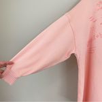 Aerie  Oversized‎ After Sunset Smile+Wave Crewneck Sweatshirt in Peach Size Small Photo 3