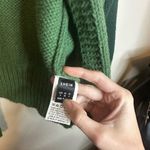 SheIn  Green and White Colorblock Cardigan Photo 1