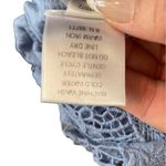 kaktus light blue batik lace hem 100% cotton mini sun dress Size M Photo 7