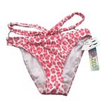 Sundazed Riley Printed Strappy Bikini Bottoms Leopard Print Pink White XS Photo 2
