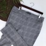 New York And Company Women’s Pants Black White Houndstooth 16P Photo 8
