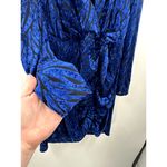 Torrid At The Knee Velvet High Slit Dress Blue Size 20 Photo 3