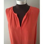 Eileen Fisher  Dress Size Medium Orange Sleeveless Tank Flowy Summer Resort Photo 3