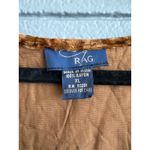 Vintage Y2K Crushed Velour Babydoll Peasant Tie Back Long Sleeve XL Whimsical Brown Photo 1