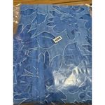 Susan Graver Sheer Floral Zip Up Shirt Jacket Size Small Blue Lightweight Photo 13