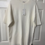 Uniqlo UUUU premium Milano Ribbed Crew Neck Tunic Cream White Sz M NWT OLDSTOCK Photo 0