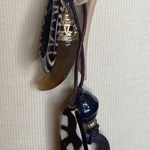 Chico's Chico’s Nala Charm Pendant Necklace Long NWT Neutral Leather Lariat Tribal Photo 2