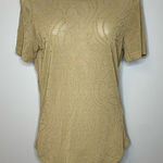 Max Mara  Tan Sheer Swirl Design‎ Short Sleeve Shirt Photo 0