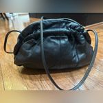 Vintage 80s Clemente Black & Silver Metallic Snakeskin Leathe Purse Clutch, RARE Photo 4