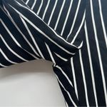 Akira Black & White Striped Tie Waist High Rise Skinny Pants Size L Photo 4