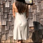 Victoria's Secret Vintage  Silver Slip dress gray size L Photo 3