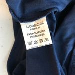 Bloomchic  Plain Contrast Lace One Shoulder T-shirt Navy Blue 26 Photo 3