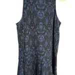 Free People  Amelia Knit Dress Blue Green Combo Size L Photo 2