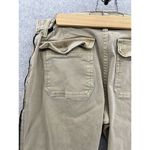 Lucky Brand  Women's Pants Beige Size 4 Cotton Blend Straight Leg Black Trim Photo 7