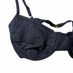 Fisch Womens Italia Bikini Top Jet Black Small Underwire Made Italy Luxury Swim Photo 4