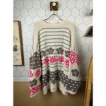 Natural Life Cream Calla Wool Blend Jacquard Cardigan Sweater - Size - L/XL Photo 2