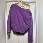 PINK - Victoria's Secret Vintage Victoria’s Secret PINK Distressed Purple Faded Oversized Sweatshirt Sz M Photo 4