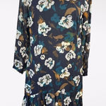 CAbi  Floral Chiffon V Neck Tiered Ruffle Dress XS Photo 0
