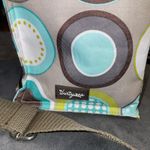 Thirty One Insulated Zip Cooler Picnic Bag Minty Chip Circles Adjustable Strap Brown Photo 9