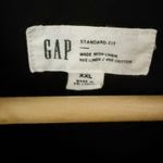 Gap  | Linen Cotton Poplin Big Shirt Solid Black Oversized Button Down Top | XXL Photo 4