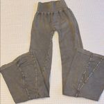 Free People NEW! $98 Movement XS/S GOOD KARMA Flare Leggings Pants Mushroom Gray Photo 3
