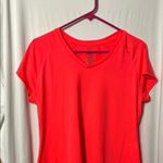 Aviva Hot Pink Active Short Sleeve Tee Size Large Red Photo 1