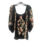 Johnny Was  Byrdie Blouse Top Black Floral size small
NWT Photo 3