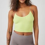 Free People NWOT  Skinny Strap Brami / Tonic Neon Yellow Photo 0