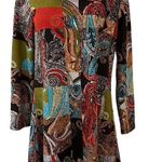 Radzoli Boho Paisley Sweater Dress Brown Size L Photo 2
