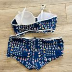 Sperry Bikini Halter Tie Top Navy Red Adjustable M L Swimsuit Sailing Nautical Photo 4