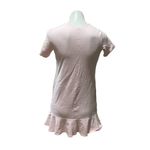 ASOS  Women's Pink Ruffled Hem T-Shirt Dress Size 0 Short Sleeve Photo 2