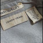 lemon grass  Shimmer Button Blouse Shirt Photo 5