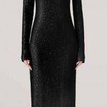 St. John  Knit Sequin‎ Floor-Length Gown - NWT Black Photo 0