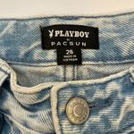 Playboy NWT x PacSun Embroidered Bunny Flower Light Wash High Rise Jeans Sz 26 Photo 4