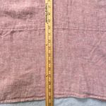 Tahari  Essentials Pink 100% Linen Button Front Roll-Tab Blouse Top Womens‎ Large Photo 4