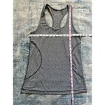 Zella Gray Stripe Space Dye Racerback Athletic Tank Top Medium Photo 6
