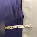 The Limited NWT  Size S Navy Blue High Low Flowy Short Sleeve Tunic Top Lagenlook Photo 3