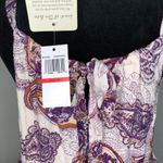 Band Of The Free Womens Dress XS Purple Sleeveless Paisley Ruffled Maxi NWT Purple Photo 7