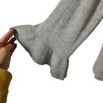 Splendid gray tight knit ruffle cuff long sleeve sweater XS NWT Photo 2