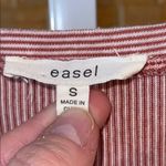 easel  Orange and White Crew Neck Ruffle Sleeve Mini Dress Photo 1